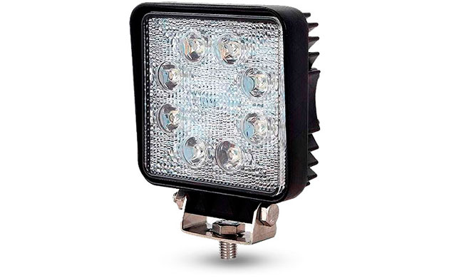 RAY425LA -REFLECTOR 9 LED CUADRADO 12/24V - LARGO ALCANCE